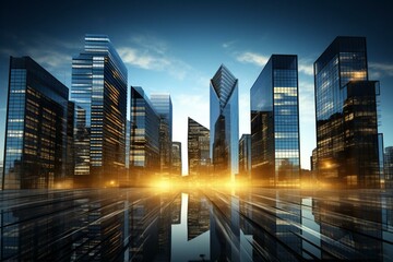 Increasing investment in commercial property - elevated rates, funding, real estate strategy. Generative AI - obrazy, fototapety, plakaty
