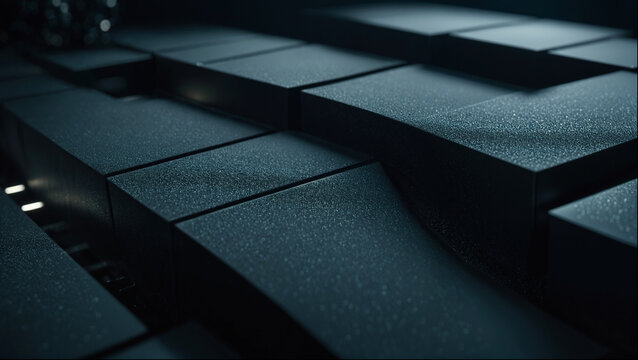 Background of Black Texture Technology Concept