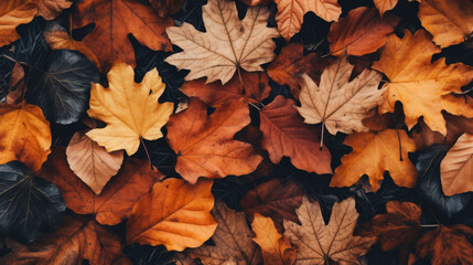Obraz premium Autumn leaves background 