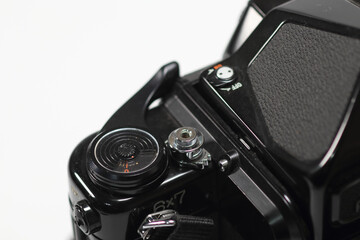 日本製のレトロフィルムカメラ シャッター