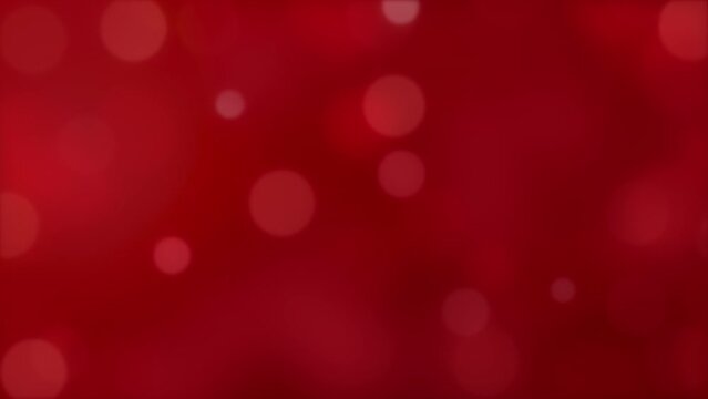 Abstract red background. Christmas, valentine lights.Loop video.(061)