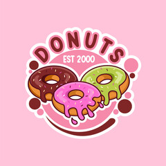 donut shop logo vector illustration emblem, donut variant
Food Icon Concept White Isolated Flat Cartoon Style Suitable for Web Landing Page, Banner, Flyer, Sticker, Card, Background