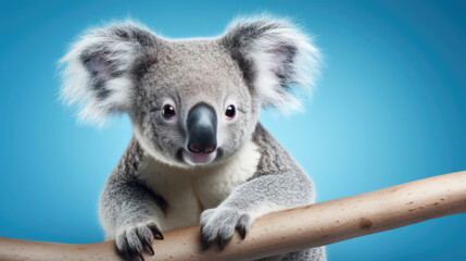 Fancy Koala,  advertising photography,   Pastel color palette background