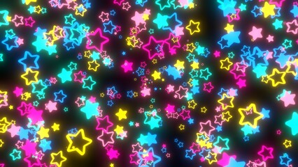 星 VJ ポップ パステルカラー カラフル ネオン [別Verあり]