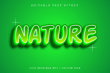 Nature Editable Text Effect Cartoon Style
