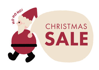 サンタクロース・クリスマスセール・ポップ3