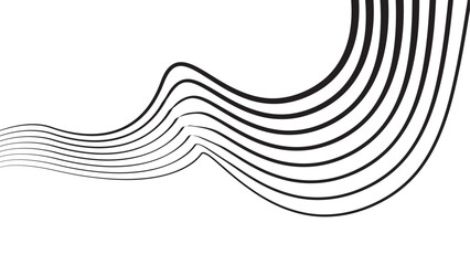 Abstract wavy lines vector Illustration eps