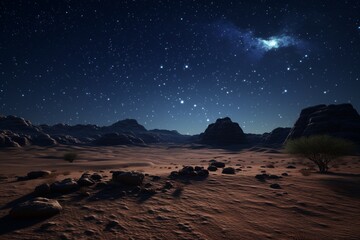 night in the desert, Generative AI