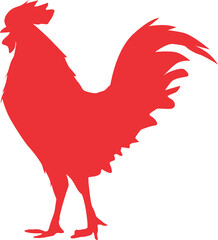 Chicken rooster silhouette