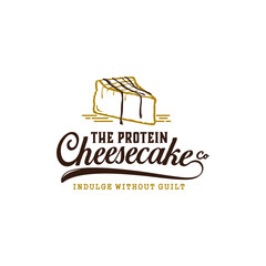 Cheesecake Slices Logo Inspiration for Food
