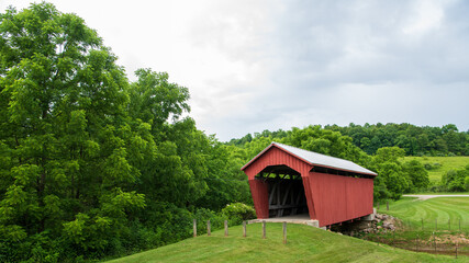Manchester Covered Bridge in Noble County, Ohio