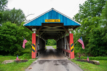 Parks Covered Bridge in Perry County, Ohio