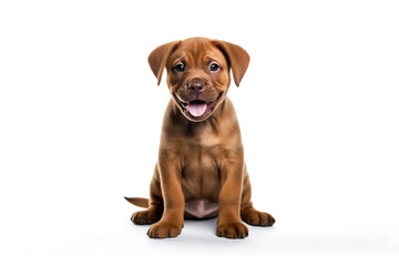 Obraz premium a puppy Labrador Retriever dog isolated on white background. 