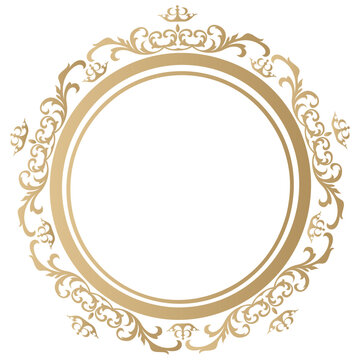 gold frame with ornament