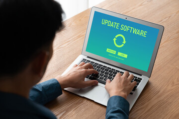 Software update on computer for modish version of device software upgrade