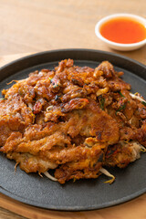 Crispy Fried Mussel Pancake