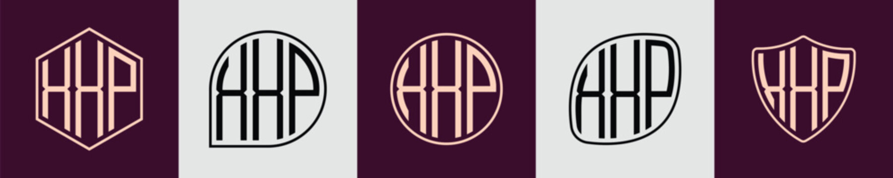 Creative simple Initial Monogram XXP Logo Designs.