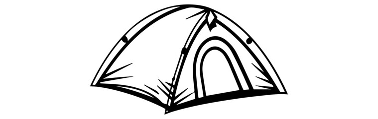 Wilderness Haven: Camping Tent Vector Adventure