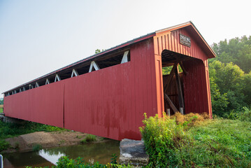 Engle Mill Road Covered Bridge in Greene County, Ohio