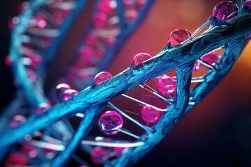 Enzyme that catalyzes DNA integration. Generative AI - obrazy, fototapety, plakaty