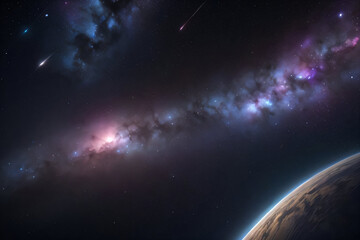 Photo of the galaxy space background wallpaper