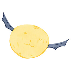 Cute bat cartoon drawing