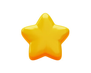 Star winner rating review icon sign or symbol 3d background illustration © mamewmy