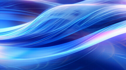Neon glow blue and purple dynamic wave futuristic technology abstract background.
