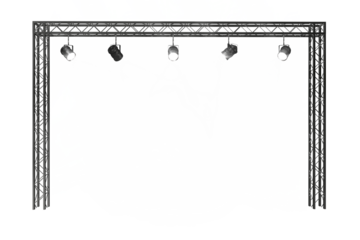 Digital png illustration of stage lighting on transparent background