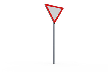 Digital png illustration of road sign on transparent background