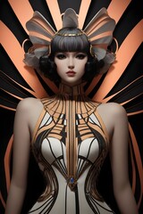 Decopunk Elegance Spectral Soirée of the Roaring Twenties Generative AI




