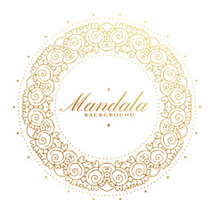 decorative circular mandala pattern backdrop in premium style