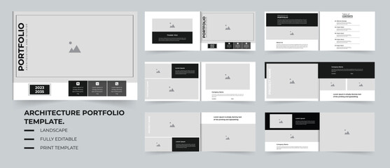 Company portfolio or Architecture portfolio template design