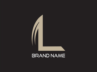 L logo. EPS file. Editable Color. CMYK Color mode. Free Font used. Easy To Download.