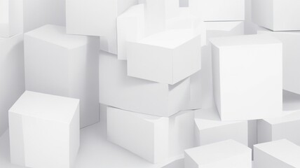 white boxes on white background