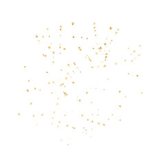 Gold glitter texture star planet illustration