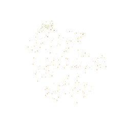Gold glitter texture star planet illustration