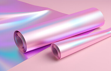 Roll of holographic paper - GenerativeAI
