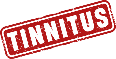 Tinnitus square grunge stamp