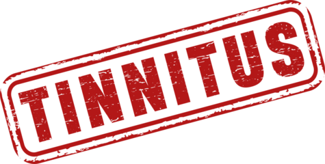 Tinnitus square grunge stamp