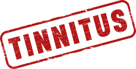 Tinnitus square grunge stamp