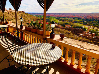outdoor cafe in the city