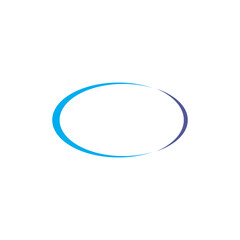 Oval Graphic Logo. Symbol & Icon Vector Template.