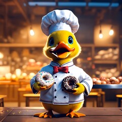  Lego gourmet chef with balloon whisk and strawberry pie,Fun chicken