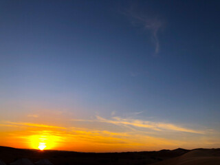 sunset in the mountains