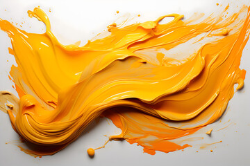 yellow orange paint splash