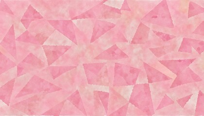 ピンク色の三角や四角が重なった背景イラスト
