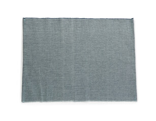 Fabric table mat on white background