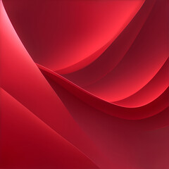 Minimal geometric background. Red elements with fluid gradient. Modern red curve. Liquid wave background with red color background. Fluid wavy shapes. Design graphic abstract smooth.