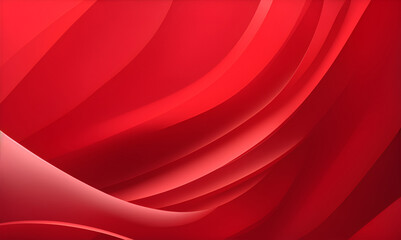 Minimal geometric background. Red elements with fluid gradient. Modern red curve. Liquid wave background with red color background. Fluid wavy shapes. Design graphic abstract smooth.
